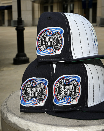 New York Yankees 2000 Subway Series Oceanside Blue/White Navy Pinstripe/Navy 59Fifty New Era