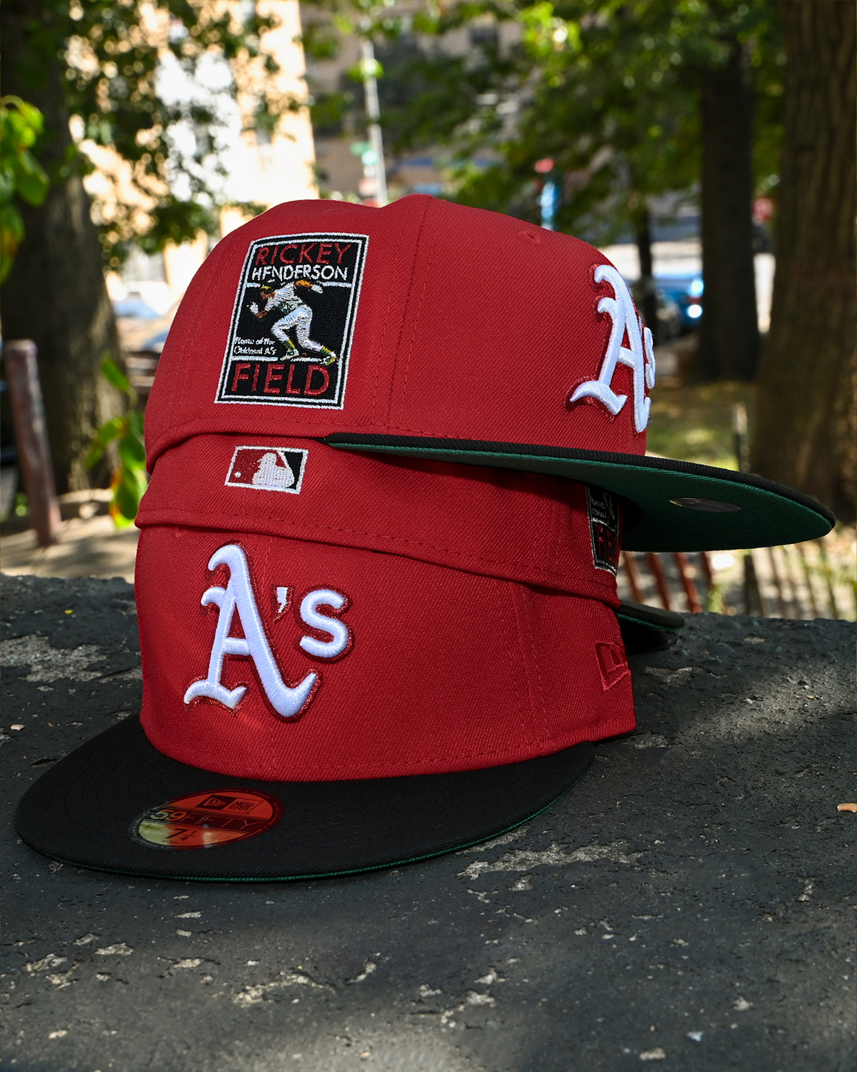 Oakland Athletics Ricky Henderson Field Front Door Red/Black 59Fifty New Era