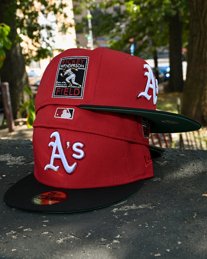 Oakland Athletics Ricky Henderson Field Front Door Red/Black 59Fifty New Era