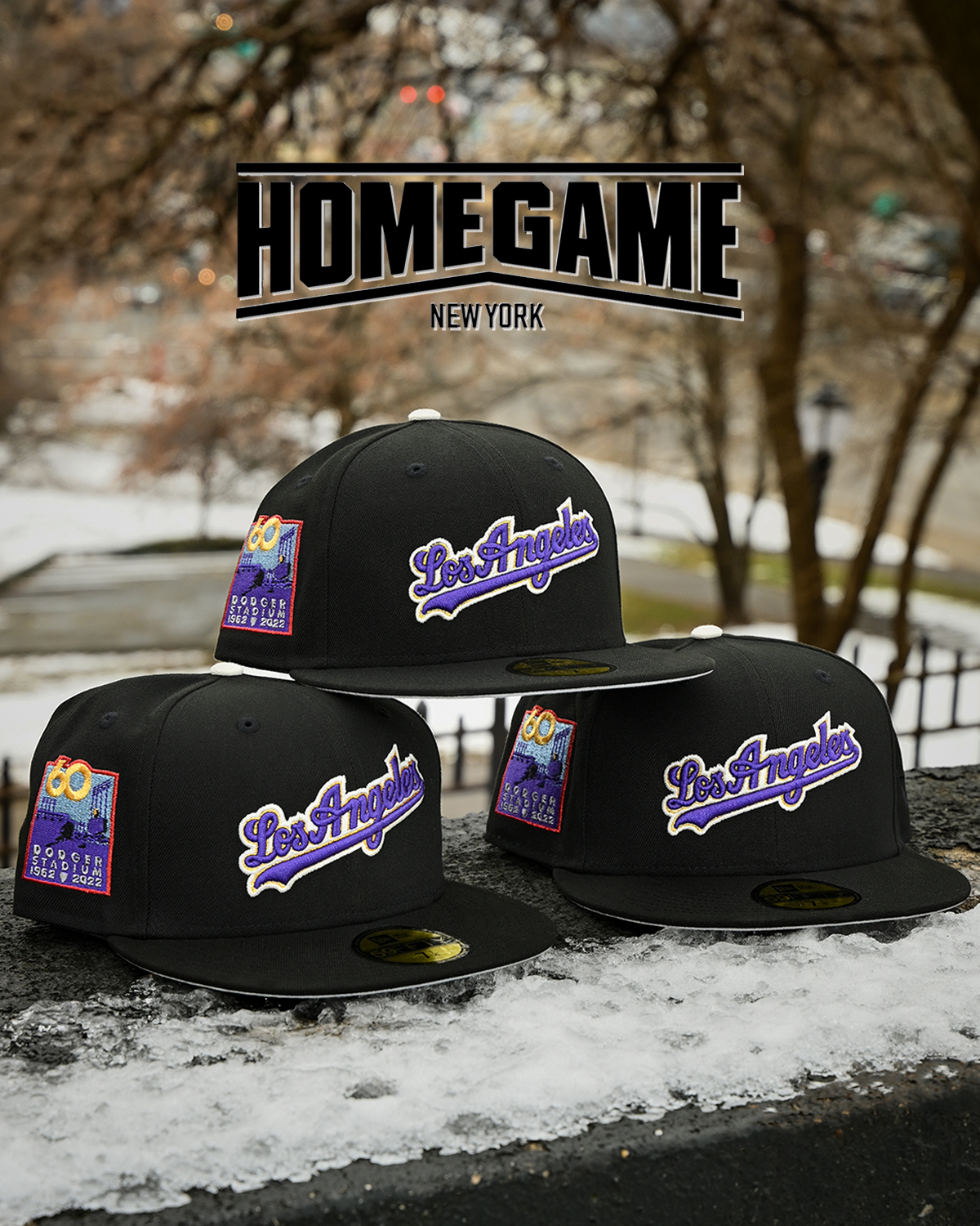 Los Angels Dodgers 60th Anniversary Black 59Fifty New Era