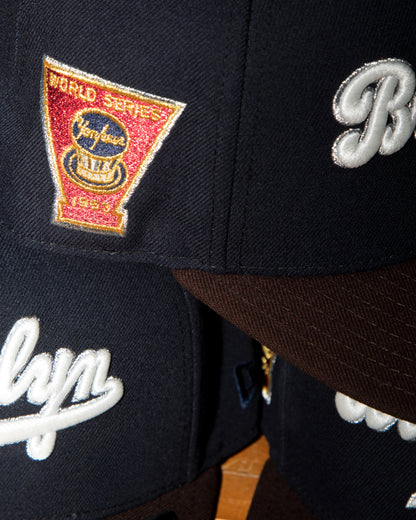 Brooklyn Dodgers 1953 World Series Navy/Walnut 9Fifty A-Frame Snapback New Era