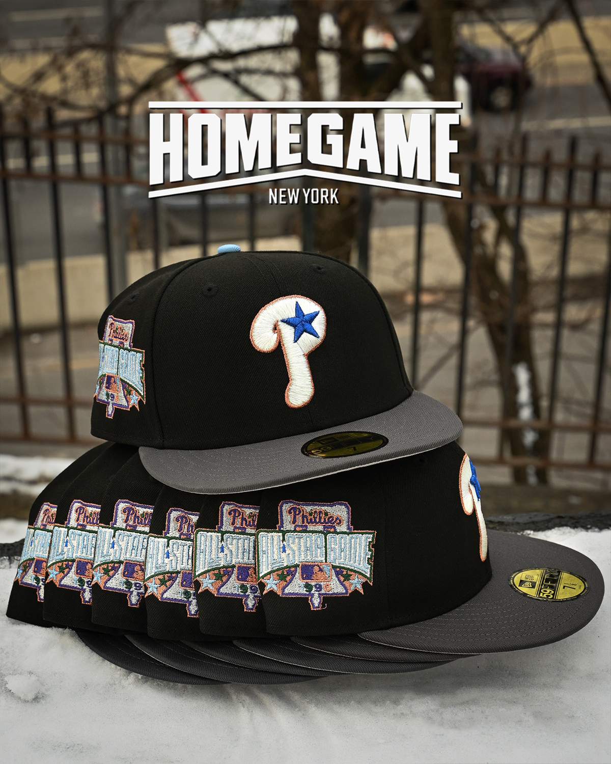 Philadelphia Philly 1996 All Star Game Black/Dark Graphite 59Fifty New Era