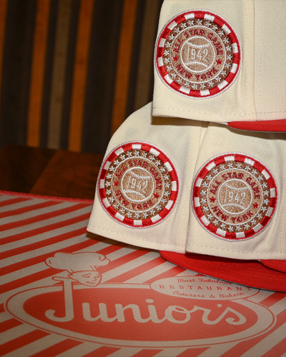 Brooklyn Dodgers 1942 All Star Game Chrome White/Front Door Red 59Fifty New Era