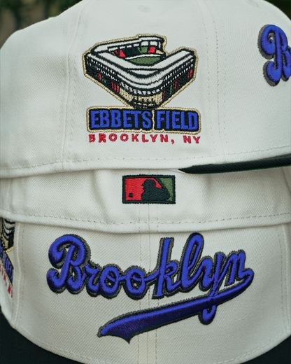 Brooklyn Dodgers Ebbets Field Chrome White/Black 59Fifty New Era