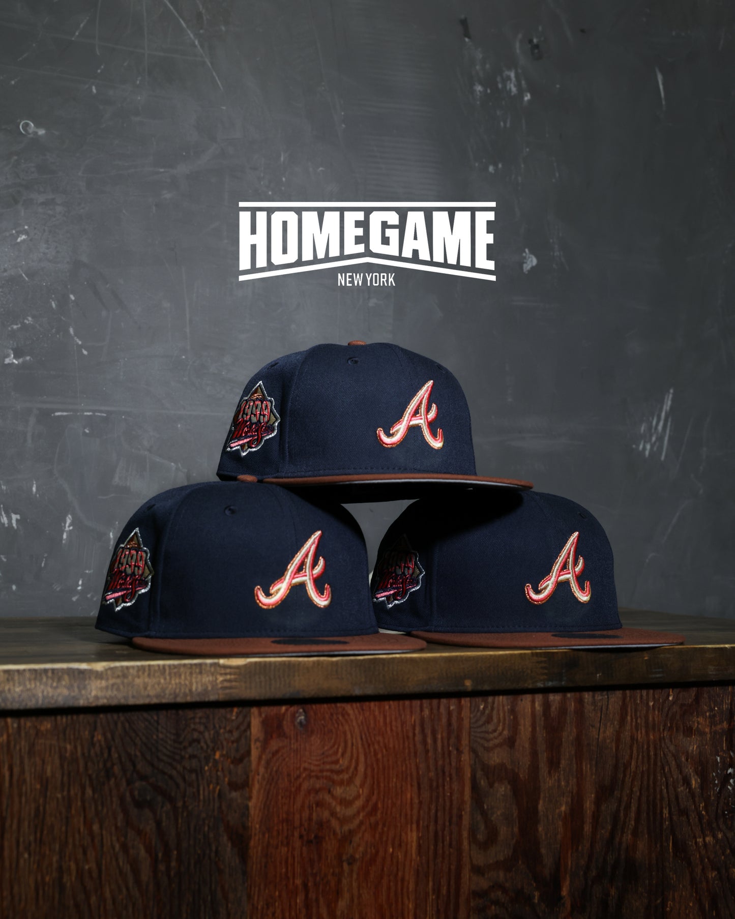 Atlanta Braves 1999 World Series Night Shift Navy/Brown 59Fifty New Era