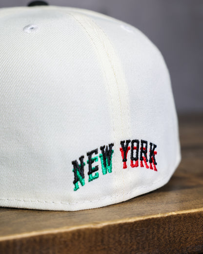 New York Knicks 2x Champ Chrome White/Black 59Fifty New Era