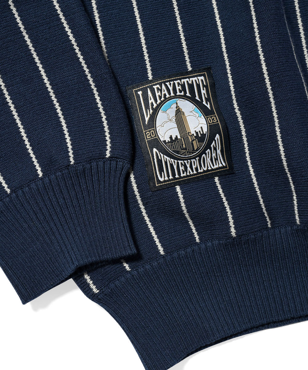 LFYT Pinstripe Cotton Sweater