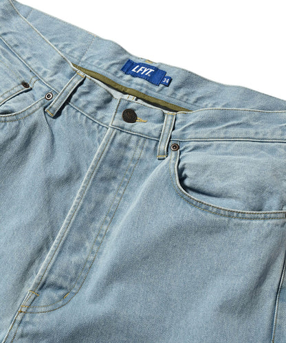 LFYT 5 Pocket Washed Denim Pants Baggie Fit