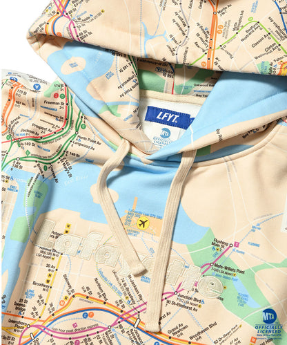 LFYT x MTA Subway Map Lafayette Logo Hoodie