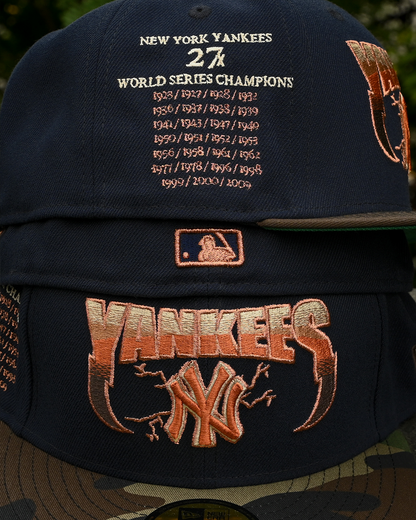 New York Yankees 27x World Series Champion Navy/Woodland Camo 59Fifty New Era