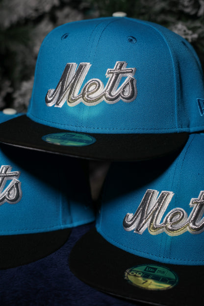 New York Mets 25th Anniversary Blue Jewel/Black 59Fifty New Era