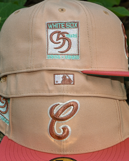 Chicago White Sox 95 Years Canded Pecan/Coral 59Fifty New Era