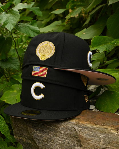 Chicago Cubs Wrigley Field Black 59Fifty New Era