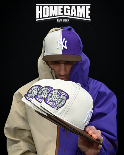 Restock! New York Yankees 2000 Subway Series Chrome White/Purple/Walnut 59Fifty New Era