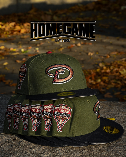 Arizona Diamond Backs 1998 Inaugural Season Olive/Black 59Fifty New Era