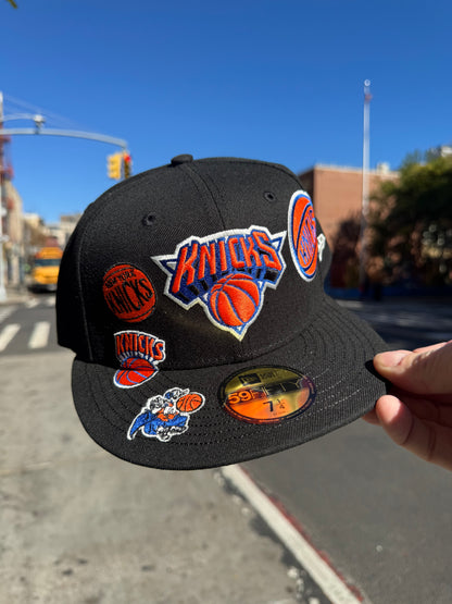 New York Knicks Multi Patch Black 59Fifty New Era