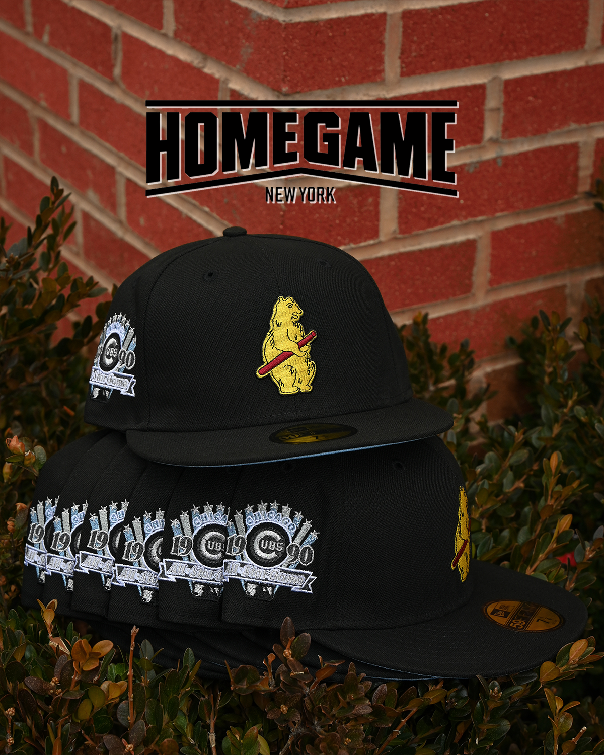 Chicago Cubs 1990 All Star Game Black 59Fifty New Era