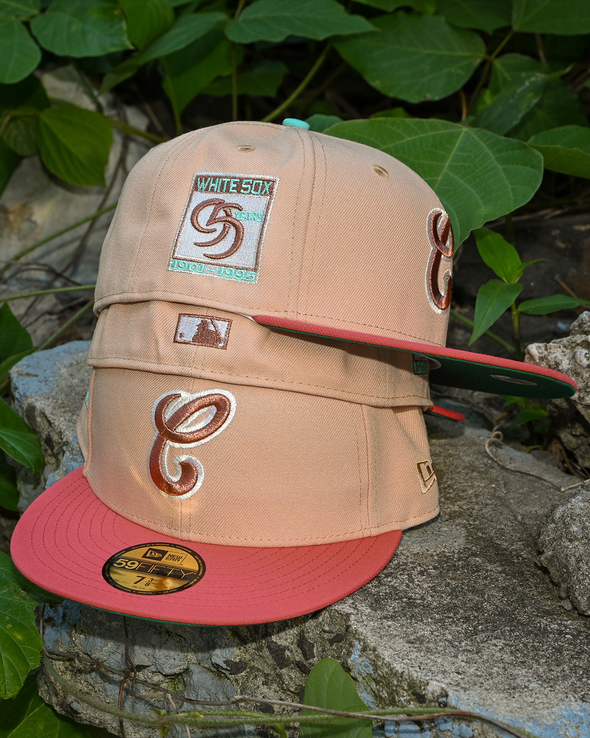 Chicago White Sox 95 Years Canded Pecan/Coral 59Fifty New Era