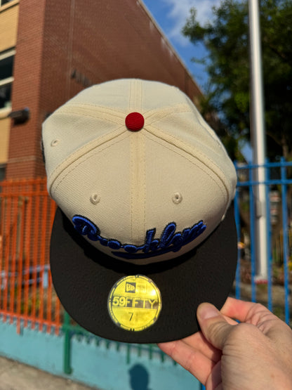 Brooklyn Dodgers Ebbets Field Chrome White Black 59Fifty New Era