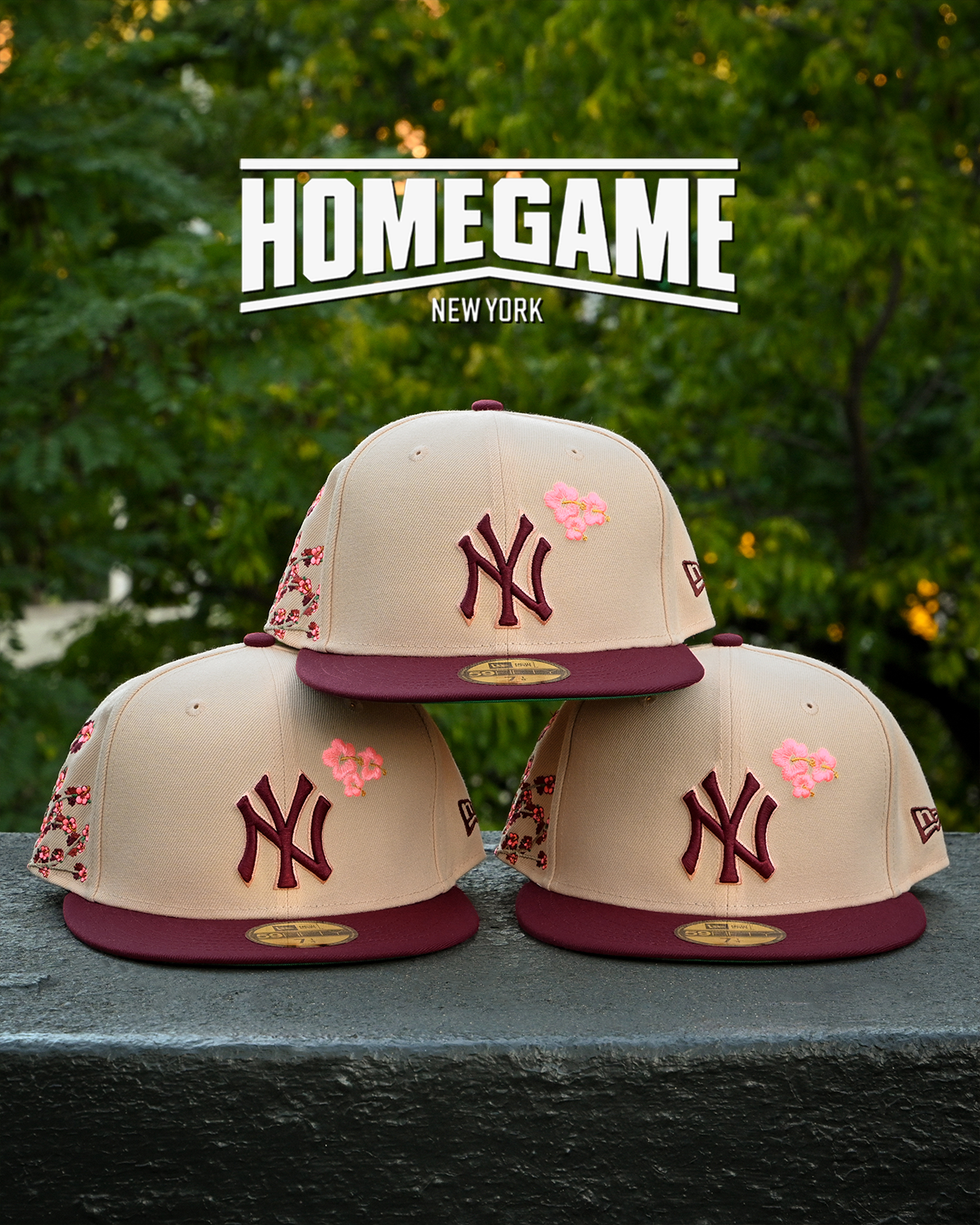 New York Yankees Floral Natural/Red 59Fifty New Era
