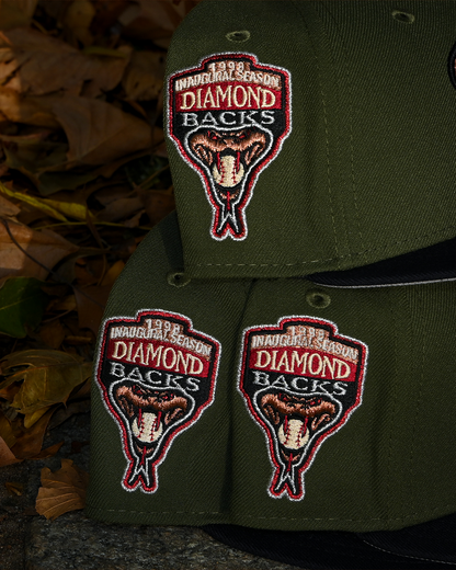Arizona Diamond Backs 1998 Inaugural Season Olive/Black 59Fifty New Era