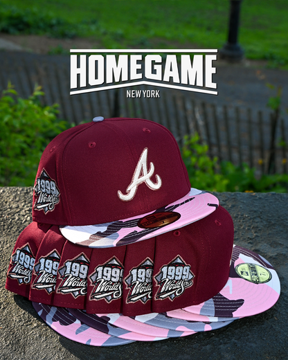 Atlanta Braves 1999 World Series Maroon/Camo 59Fifty New Era