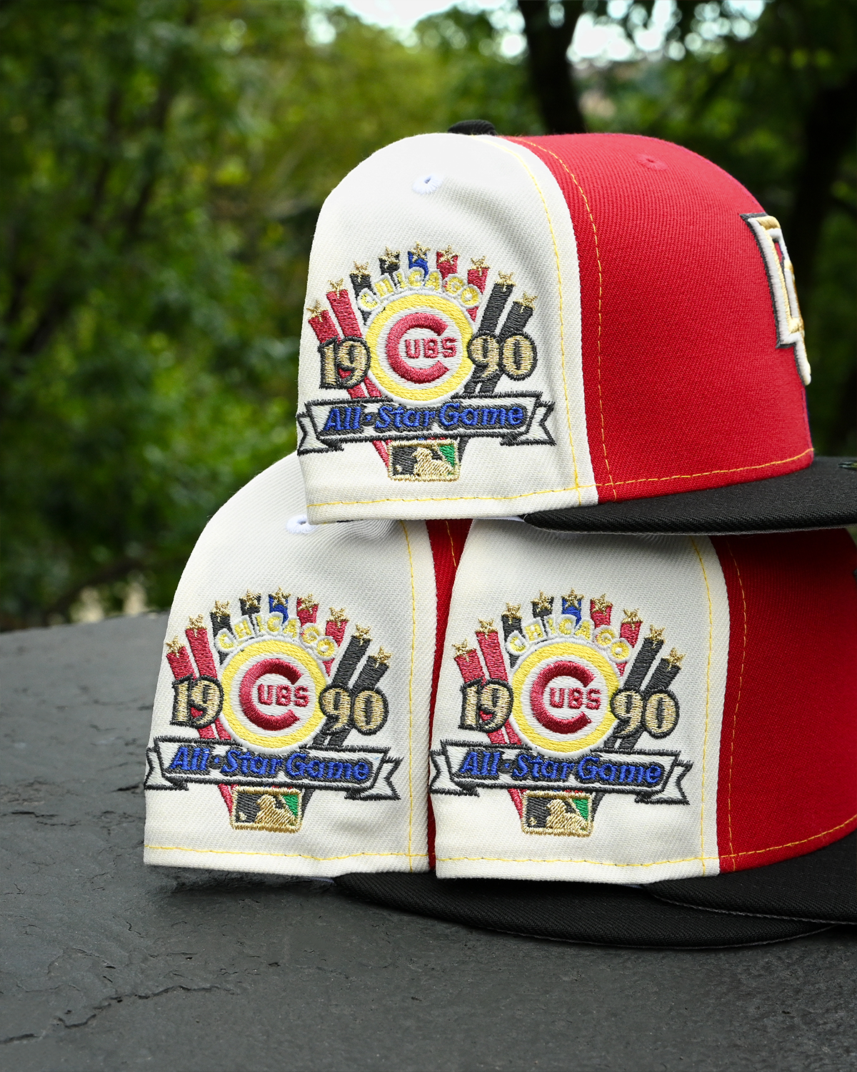 Washington Nationals 1990 All Star Game Scarlet/Royal/Canary 59Fifty New Era