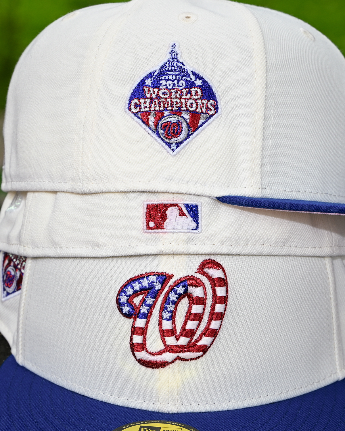 Washington Nationals 2019 World Champion Ship Chrome White/Majestic Blue 59Fifty New Era