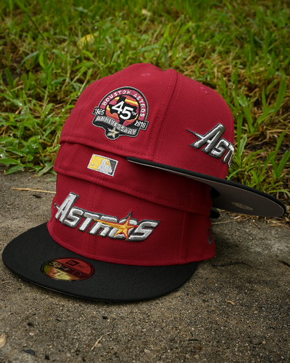 Houston Astros 45th Anniversary Scarlet/Black 59Fifty New Era