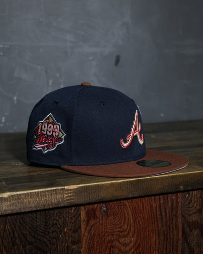 Atlanta Braves 1999 World Series Night Shift Navy/Brown 59Fifty New Era