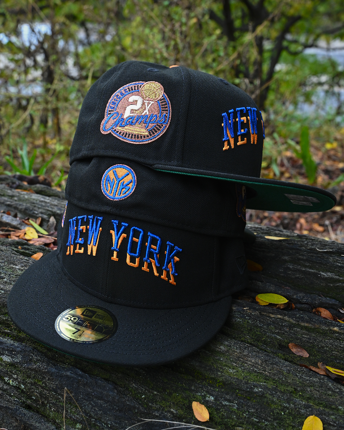 New York Knicks 2x Champs Black 59Fifty New Era