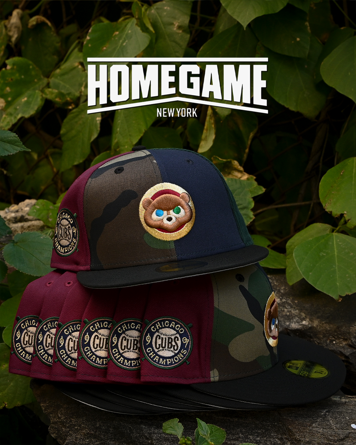 Chicago Cubs 1907 Chicago Champion Multi/Black 59Fifty New Era
