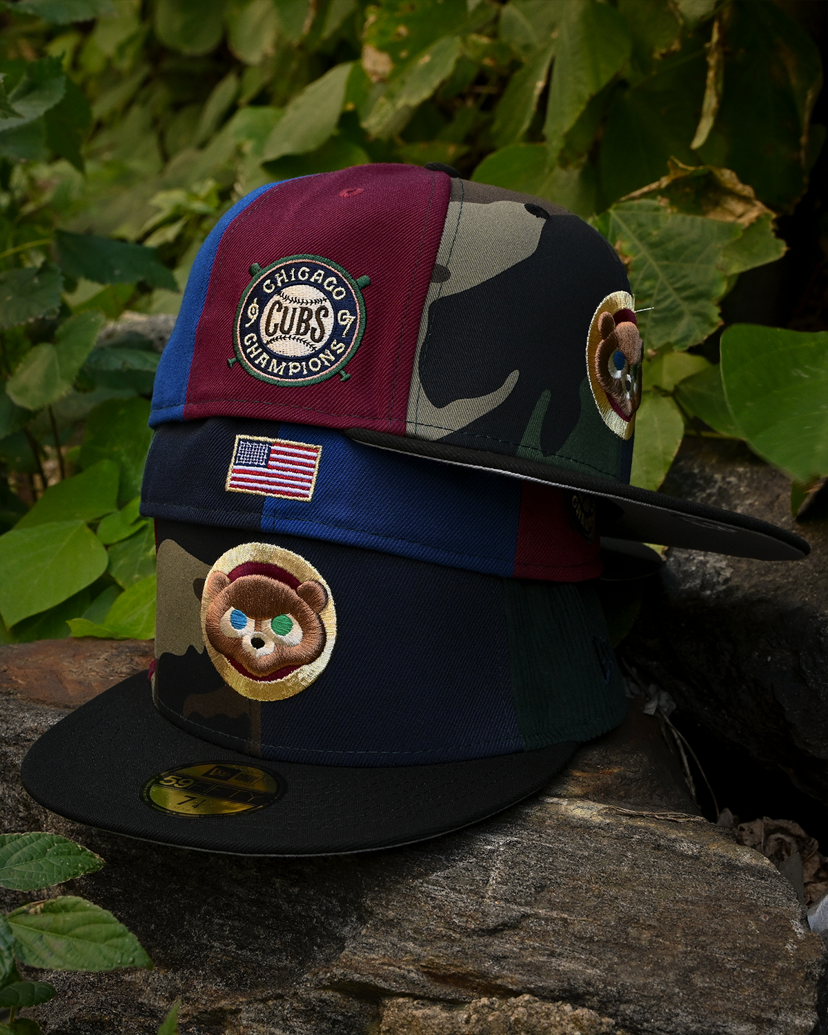 Chicago Cubs 1907 Chicago Champion Multi/Black 59Fifty New Era
