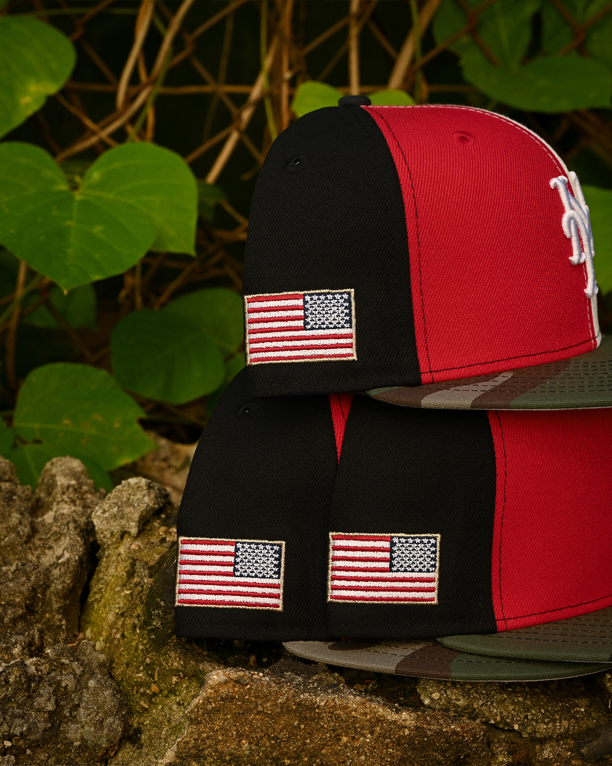 New York Mets Red/Chrome White/Woodland Camo 59Fifty New Era