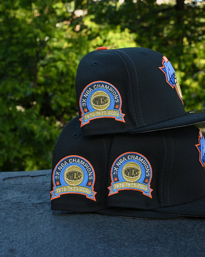 New York Knicks 3x NBA Champion Black 59Fifty New Era