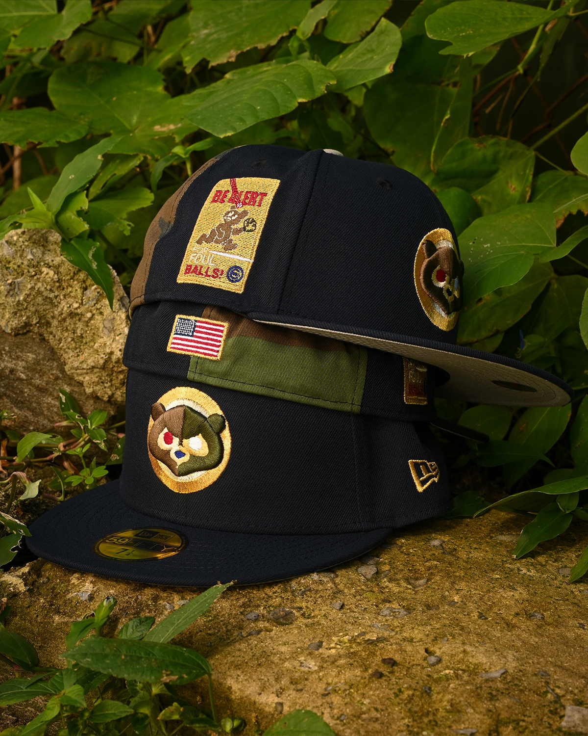 Chicago Cubs Be Alert Foul Balls Nightshade Navy 59Fifty New Era
