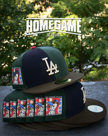 Los Angeles Dodgers Shohei Ohtani Navy/Dark Green/Walnut 59Fifty New Era