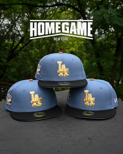 Los Angeles Dodgers 40th Anniversary Indigo/Black 59Fifty New Era