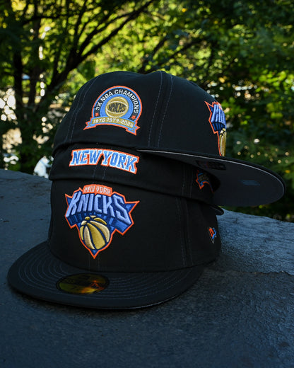 New York Knicks 3x NBA Champion Black 59Fifty New Era