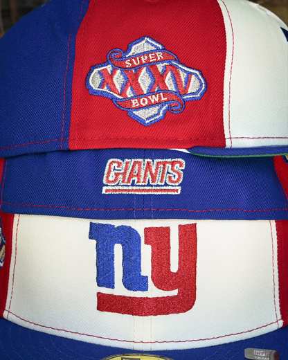 New York Giants Super Bowl Chrome White/Front Door Red/Royal 59Fifty New Era