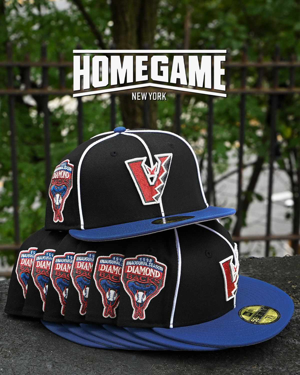 Arizona Diamondbacks 1998 Inaugural Season Black/Indigo 59Fifty New Era