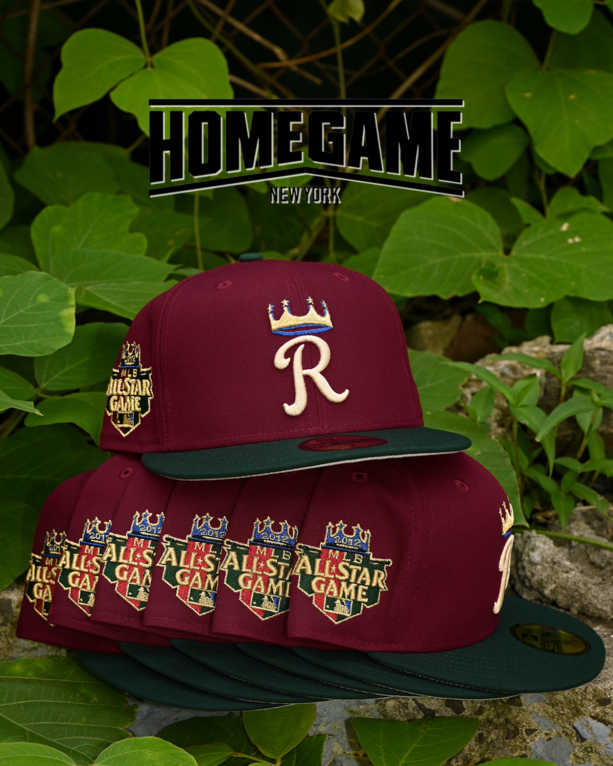 Kanas City Royal 2012 All Star Game Burgundy/Emerald Green 59Fifty New Era