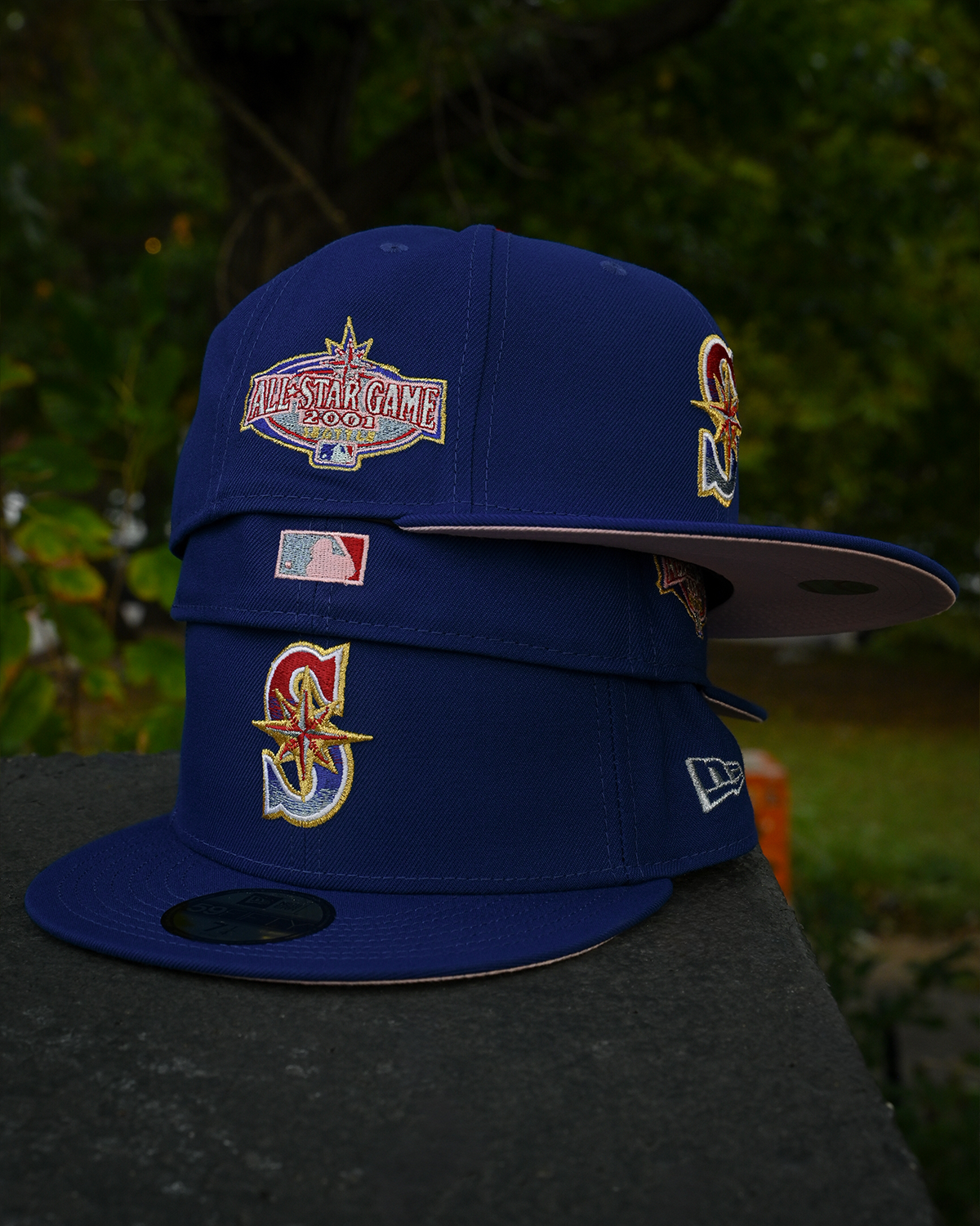 48 HR PRE-ORDER! Seattle Mariners 2001 All Star Game Songbird Blue/Northwest Green 59Fifty New Era