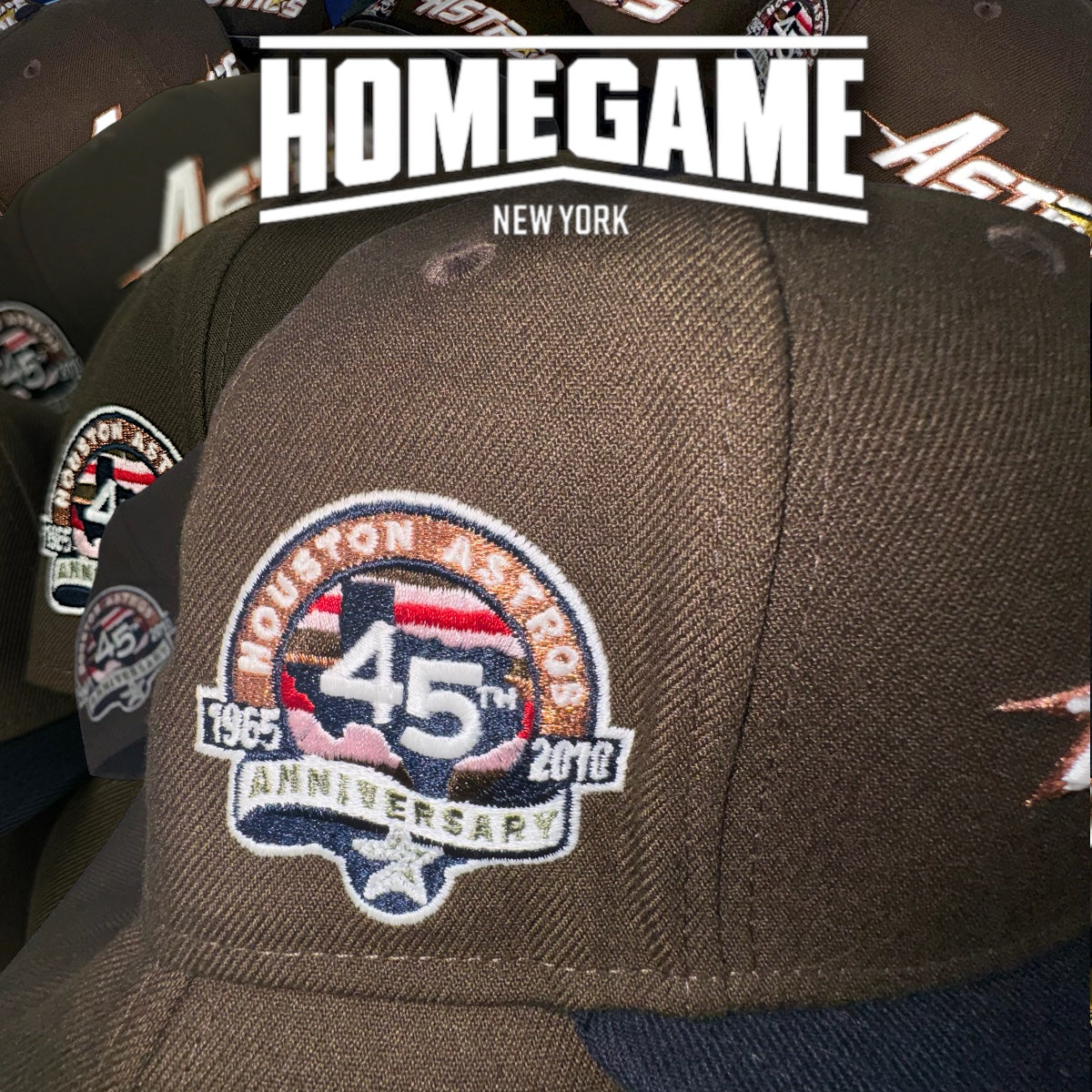 Houston Astros 45th Anniversary Brown/Navy 59Fifty New Era