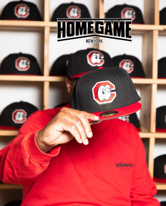 Chattanooga Lookouts Black/Scarlet 59Fifty New Era