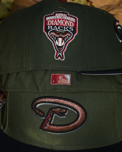 Arizona Diamond Backs 1998 Inaugural Season Olive/Black 59Fifty New Era