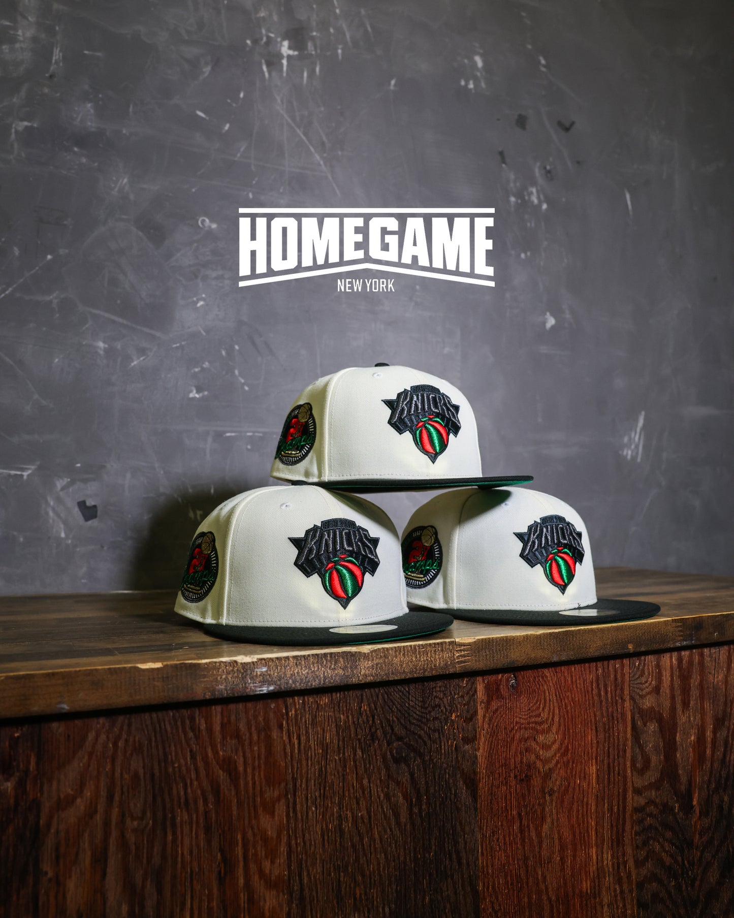 New York Knicks 2x Champ Chrome White/Black 59Fifty New Era