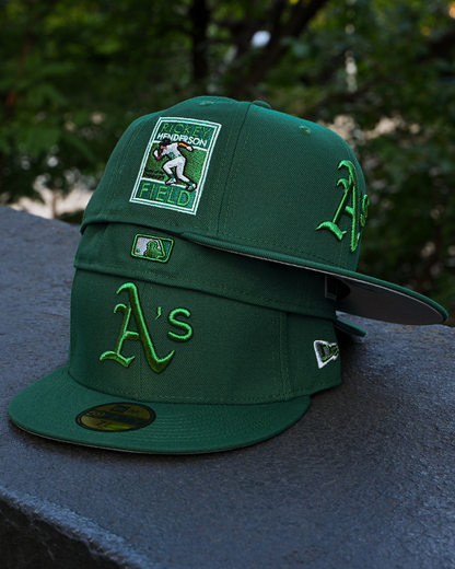 PRE-ORDER! Oakland Athletics Ricky Henderson Emerald Green 59Fifty New Era