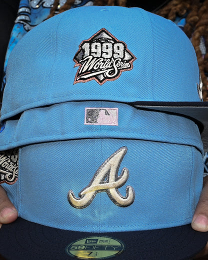 Atlanta Braves 1999 World Series Sky Blue/Navy 59Fifty New Era