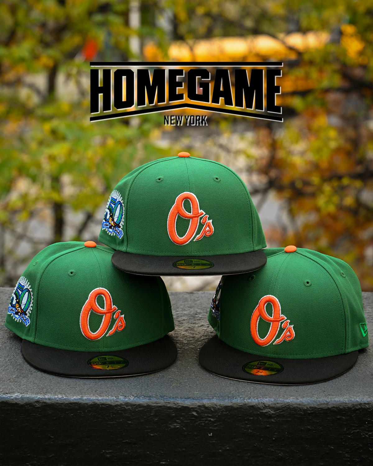 Baltimore Orioles 50th Anniversary Kelly Green/Black 59Fifty New Era